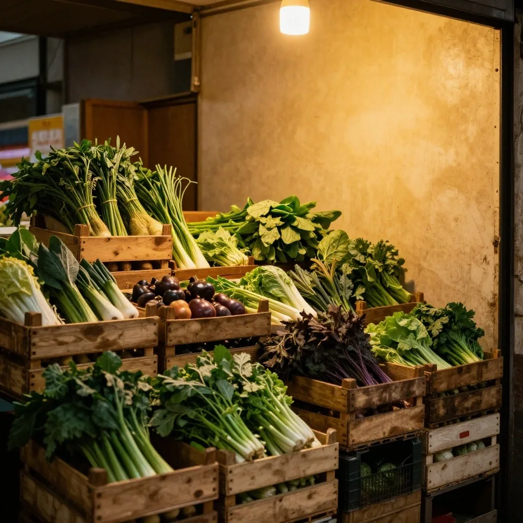 Pizarrón de verdulería en mercado